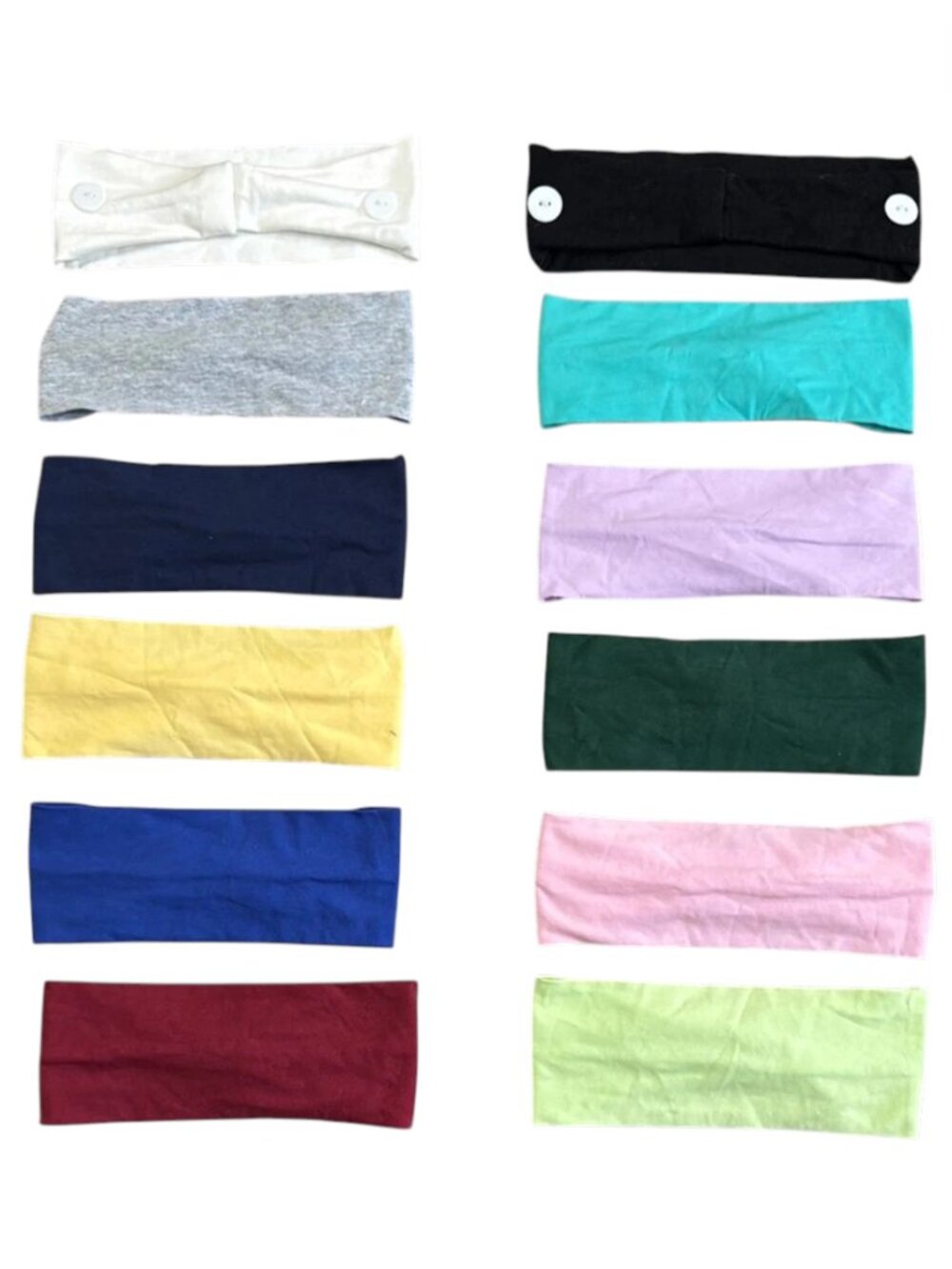 NEW 12 Pack Colorful Headband Set